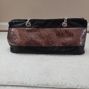 Sparkling cosmetic case.  Comes with removable plastic liner